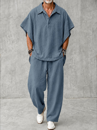 Effortless 100% Cotton Batwing Sleeve Matching Set