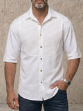 Smart Casual Half Sleeves Splicing Shirt