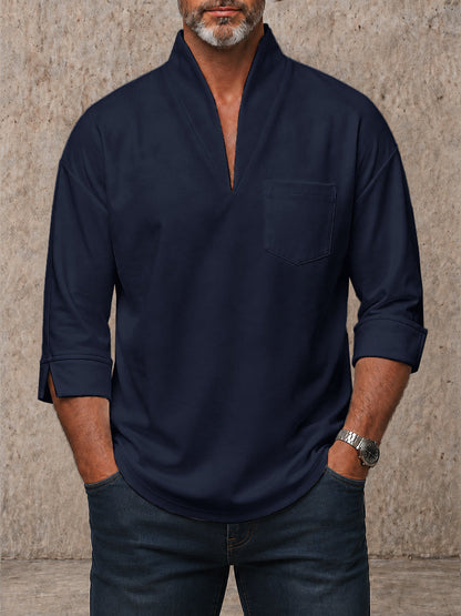 Minimalism Quiet Luxury Stand Collar Shirt