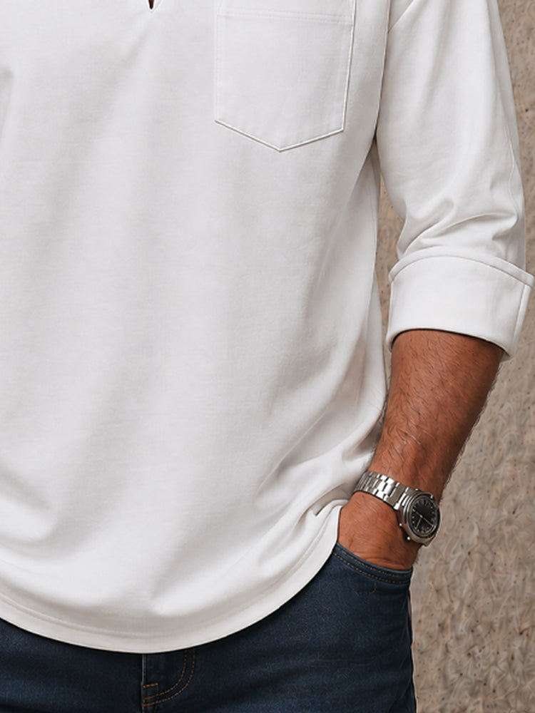 Minimalism Quiet Luxury Stand Collar Shirt