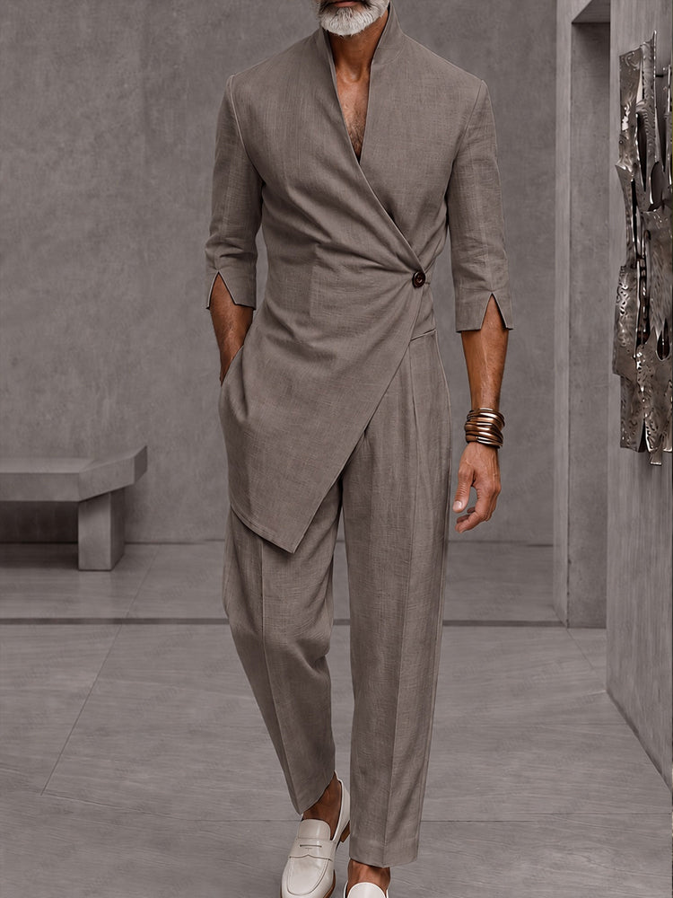 Sophisticated Urban Waist-Defined 2-Piece Set