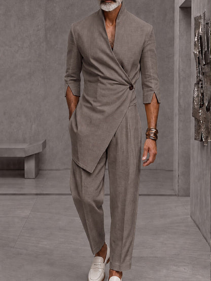 Sophisticated Urban Waist-Defined 2-Piece Set