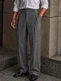 Elevated Casual Pleated Detail Suit Pants
