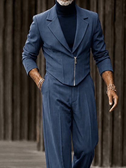 Elevated Urban Cinched Blazer Pants Set
