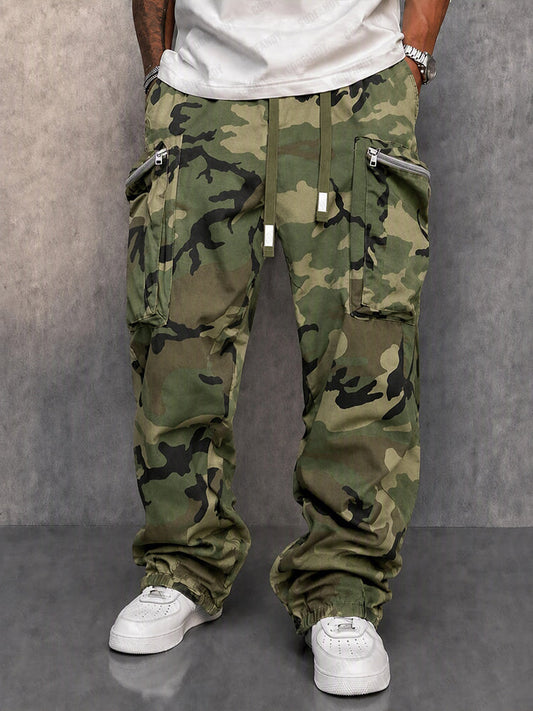 Utility Street Style Camouflage Cargo Pants