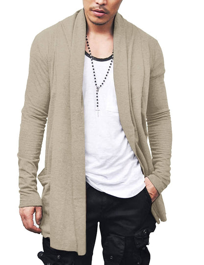 Ruffle Shawl Collar Knitted Cardigan (US Only)