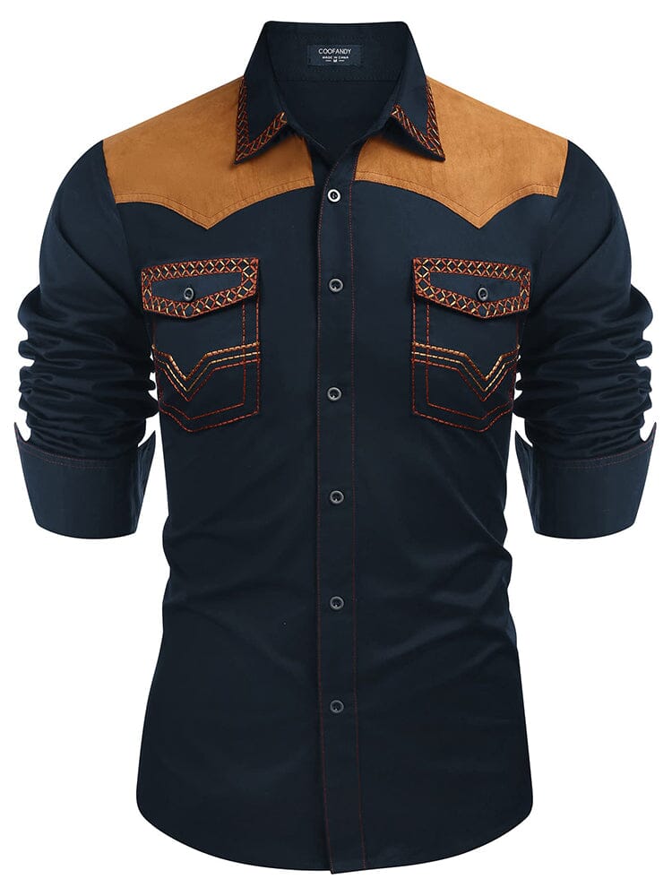 Vintage Embroidered Western Cowboy Shirt (US Only)