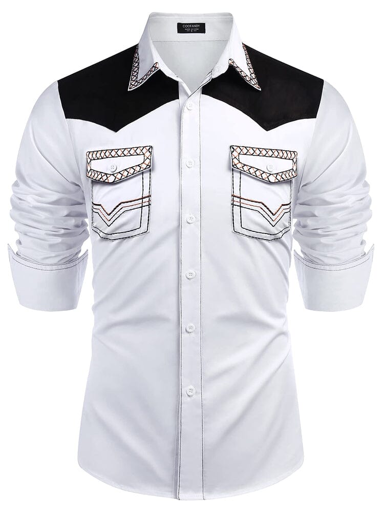Vintage Embroidered Western Cowboy Shirt (US Only)