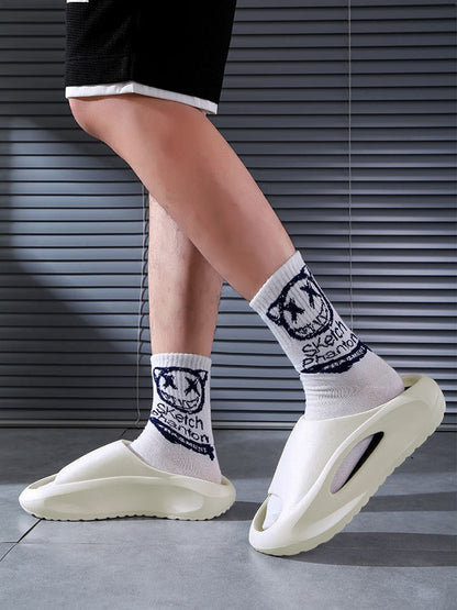 Color Block Non-Slip Slippers