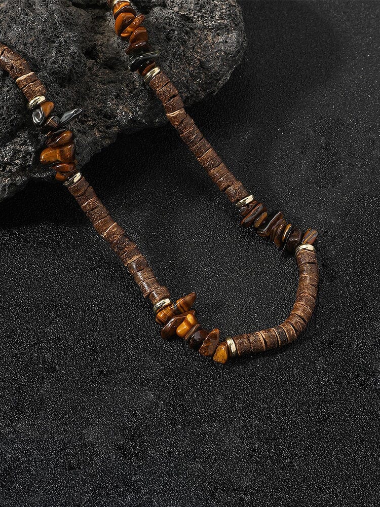 Bohemian Coconut Beaded Necklace