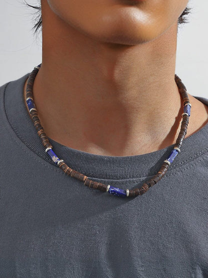 Bohemian Coconut Beaded Necklace