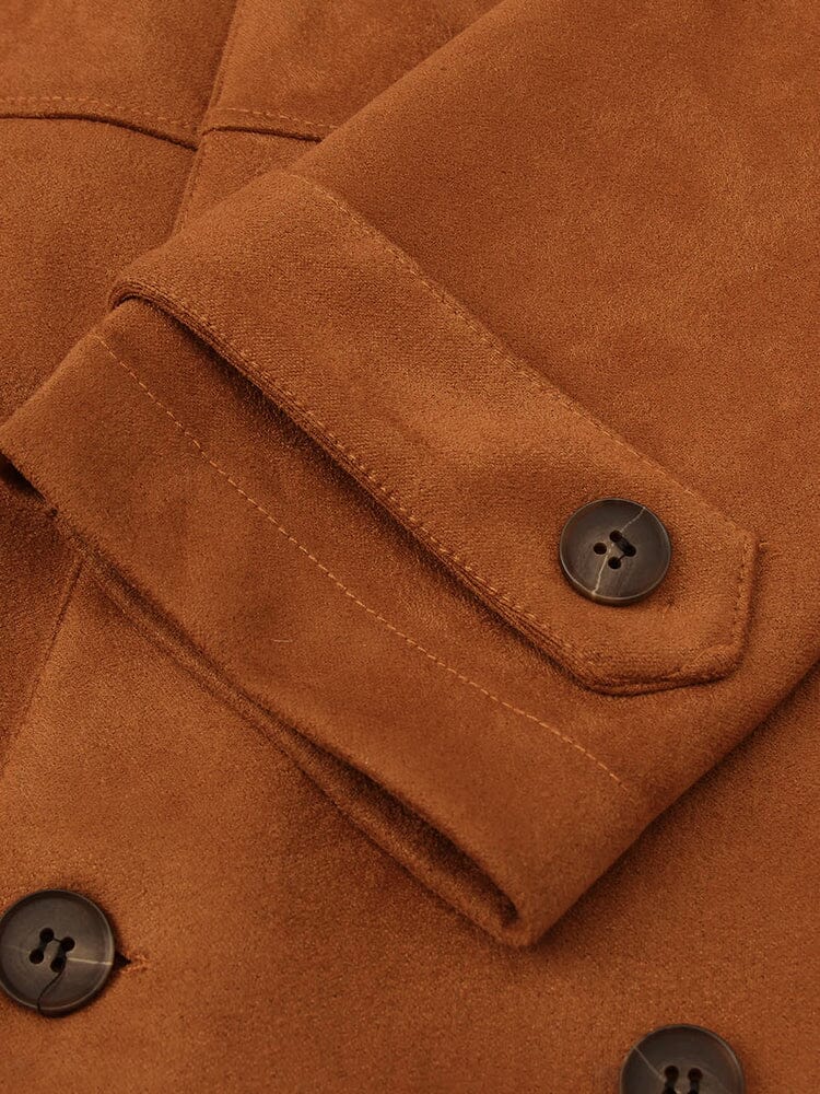 Vintage Comfy Suede Trench Coat