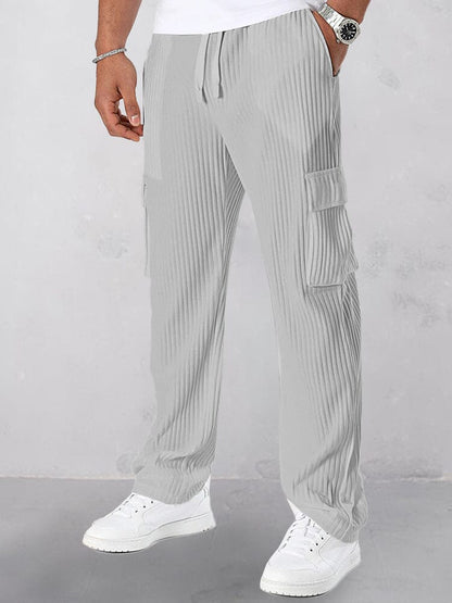 Athleisure Pit-Stripe Cargo Pants