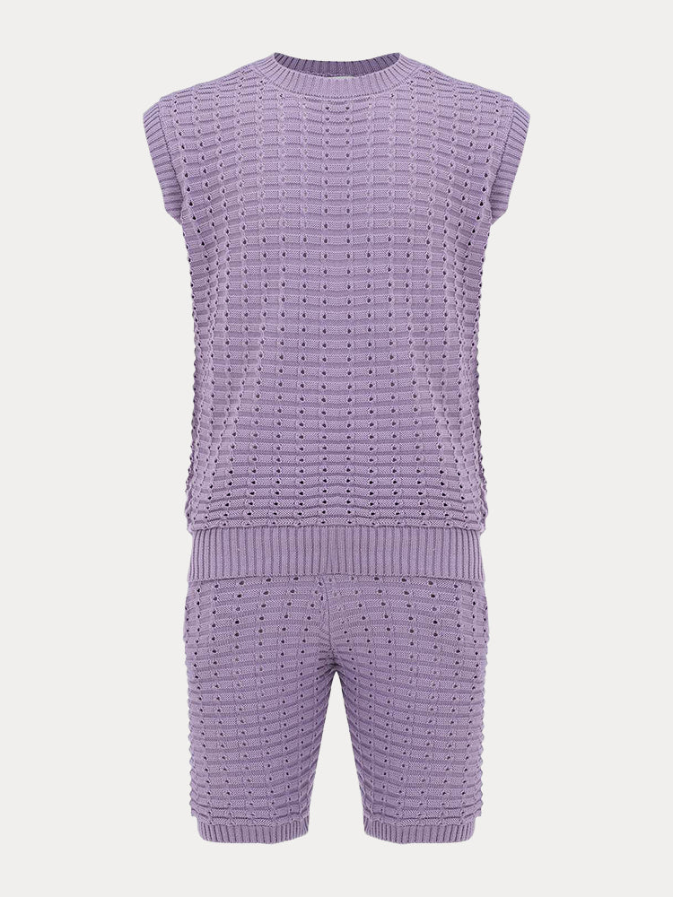 Summer Breathable Knit 2-Piece Set