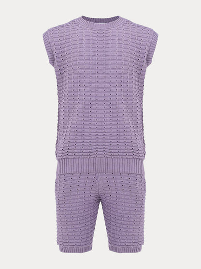 Summer Breathable Knit 2-Piece Set