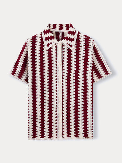 Fashion Summer Breathable Knit Shirt
