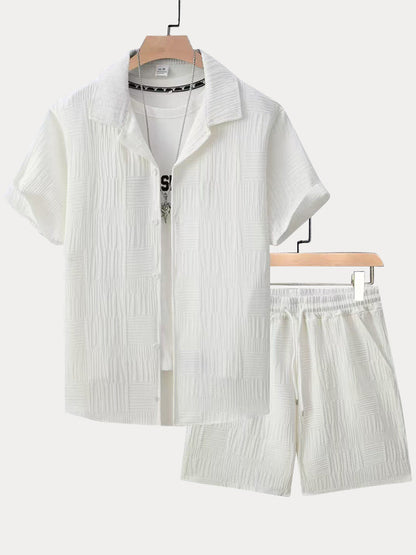 Urban Relaxed Fit Jacquard Textured Set
