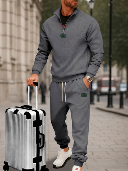 Athletic Comfort Fleece Sweatsuit Set