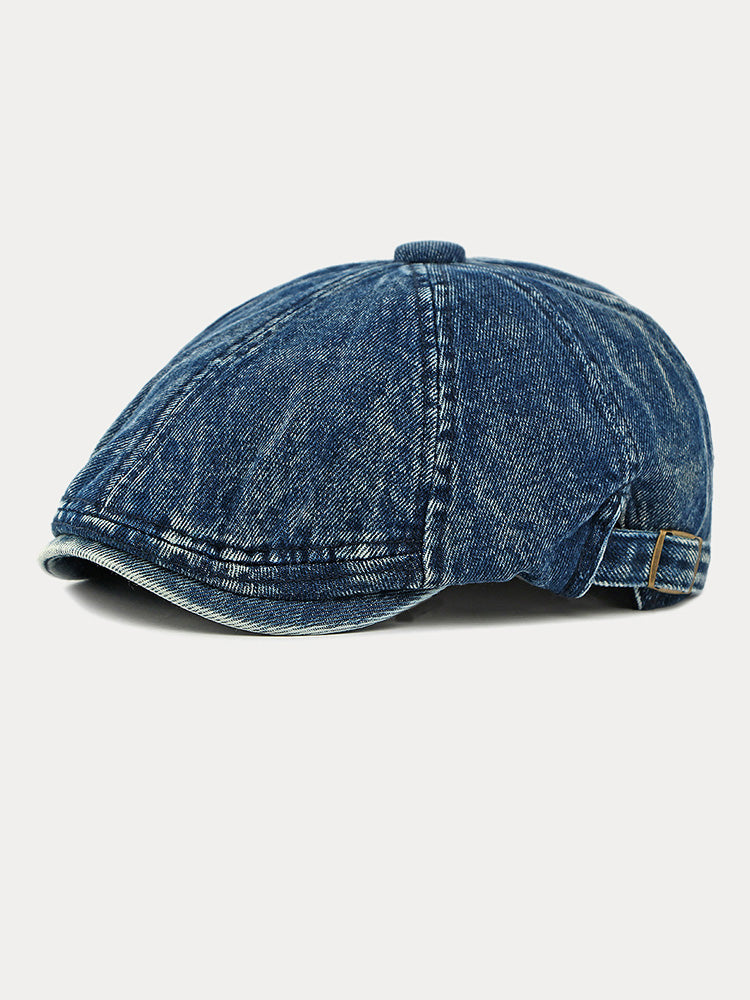 Fashion Vintage Denim Newsboy Cap