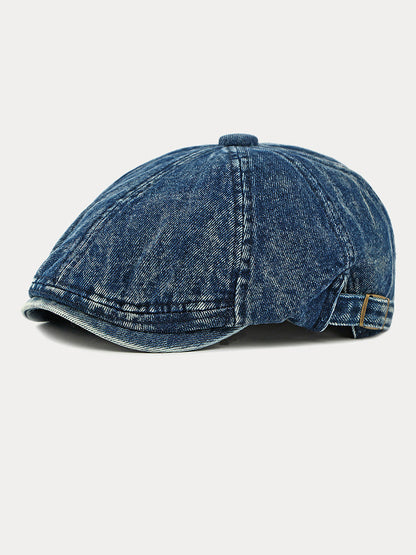 Fashion Vintage Denim Newsboy Cap