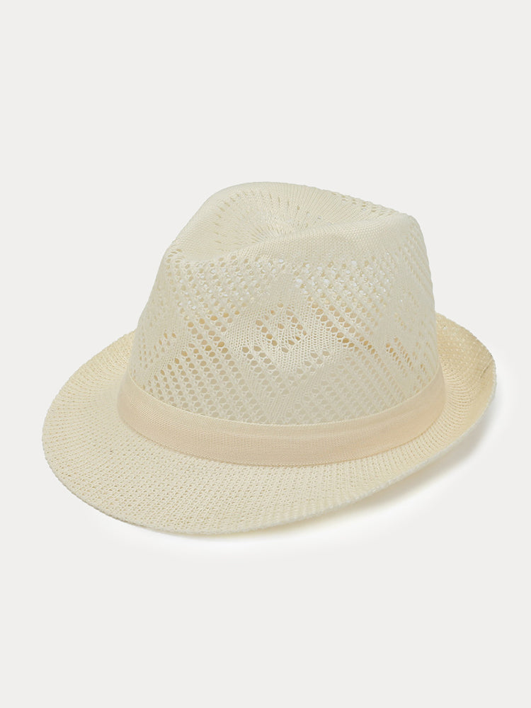 Vintage Upturned Brim Summer Trilby