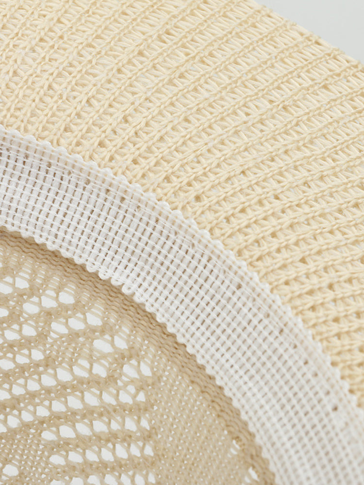 The Classic Linen Straw Flat Brim Fedora