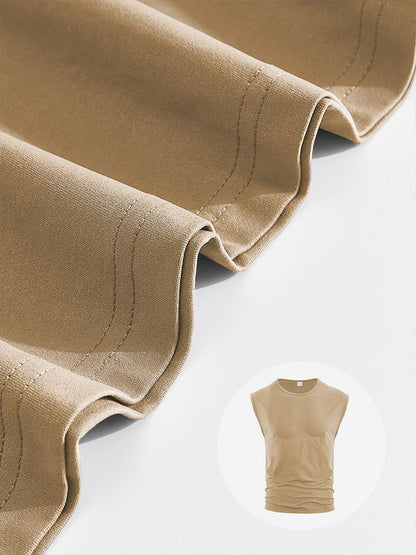 Men's Minimalist Drop Shoulder Sleeveless Tee