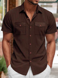 Men's Relaxed Ribbed Knit Short Sleeve Shirt