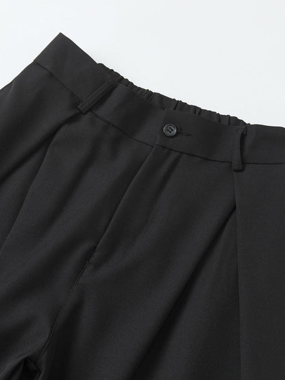 High Waist Loose Casual Suit Pleated Wide Leg Dress Pants