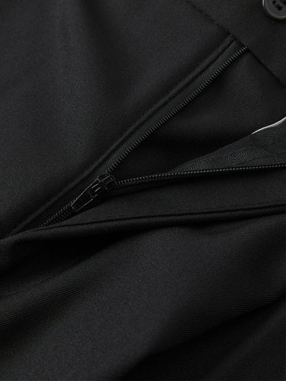 High Waist Loose Casual Suit Pleated Wide Leg Dress Pants